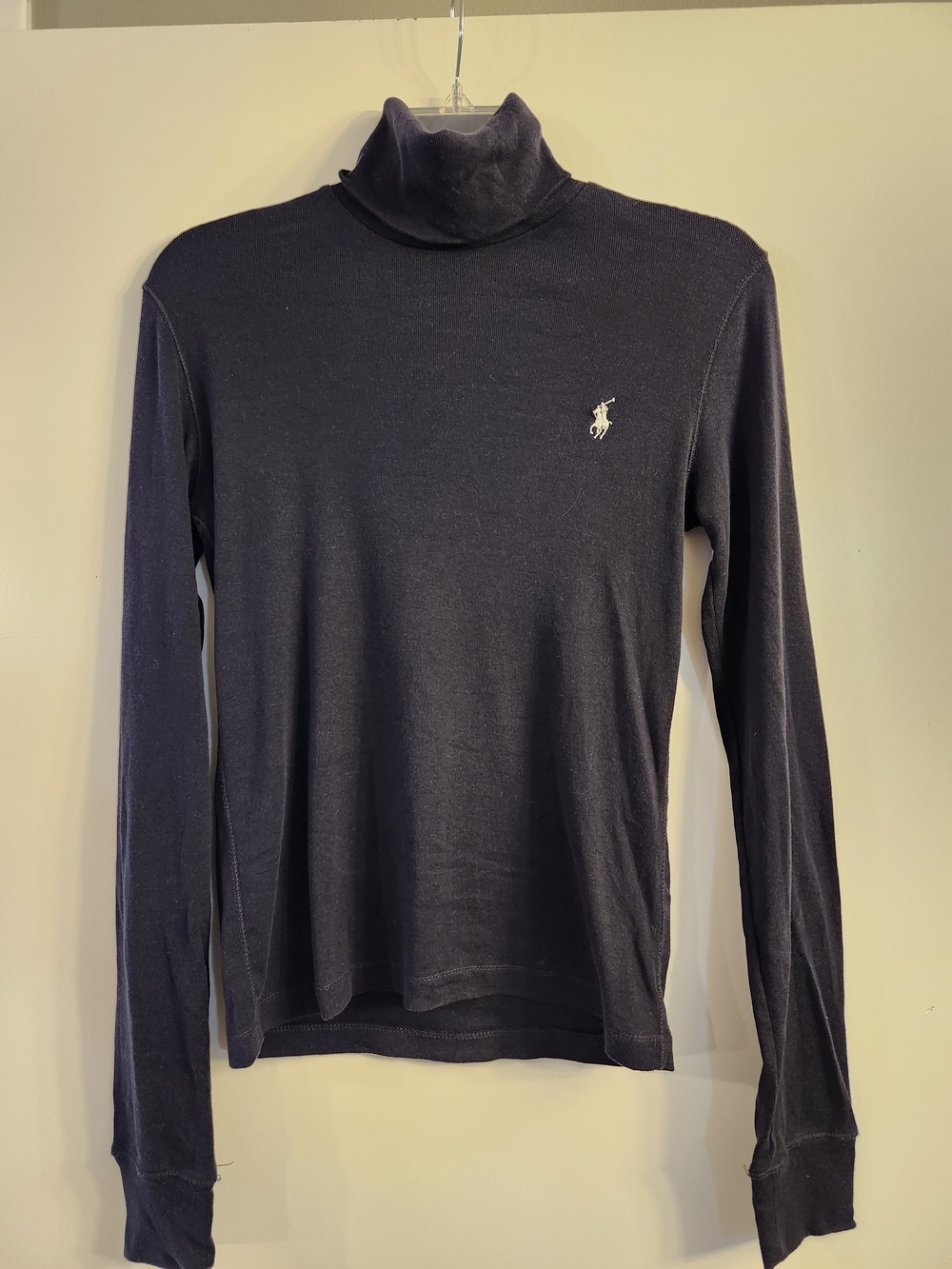 Polo by Ralph Lauren Women’s Navy Turtleneck Sweater 100% Cotton